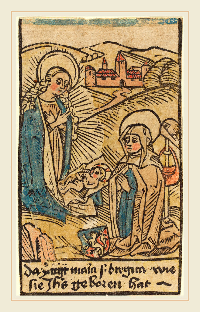 Detail of Madonna and Saint Bridget by Anonymous