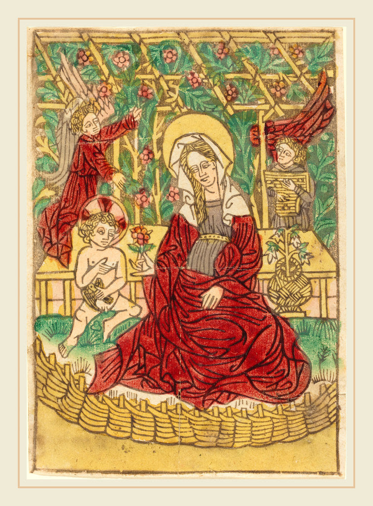 Detail of Madonna in a Closed Garden by Anonymous