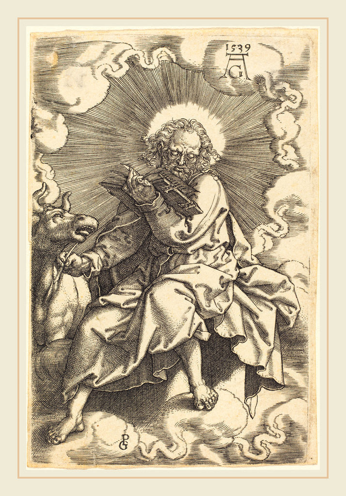 Detail of Luke, 1539 by Heinrich Aldegrever