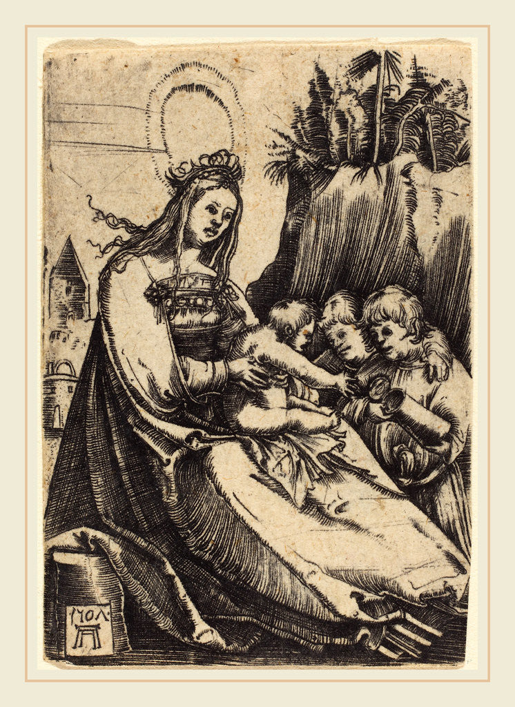 Detail of Mary with Child and Two Boys, 1507 by Albrecht Altdorfer