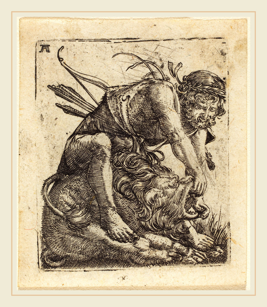 Detail of Hercules Overcoming the Nemean Lion by Albrecht Altdorfer