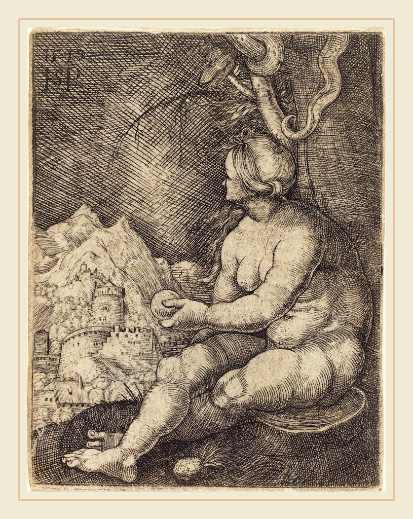 Detail of Eve Seated, 1519 by Sebald Beham