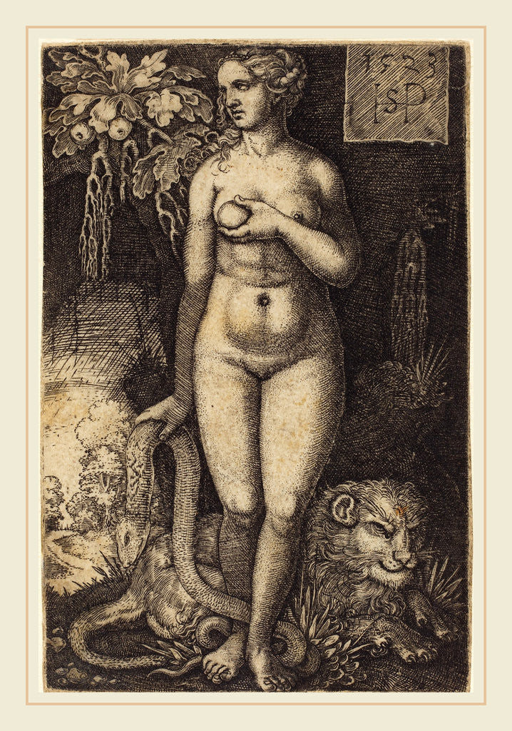 Detail of Eve Standing, 1523 by Sebald Beham