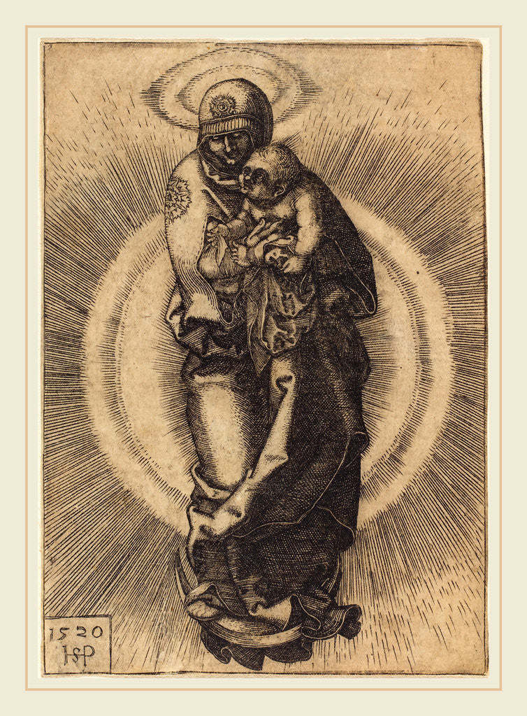 Detail of Madonna on the Half Moon, 1520 by Sebald Beham