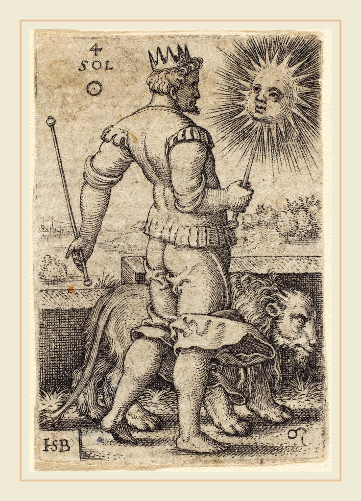 Detail of Sol by Sebald Beham