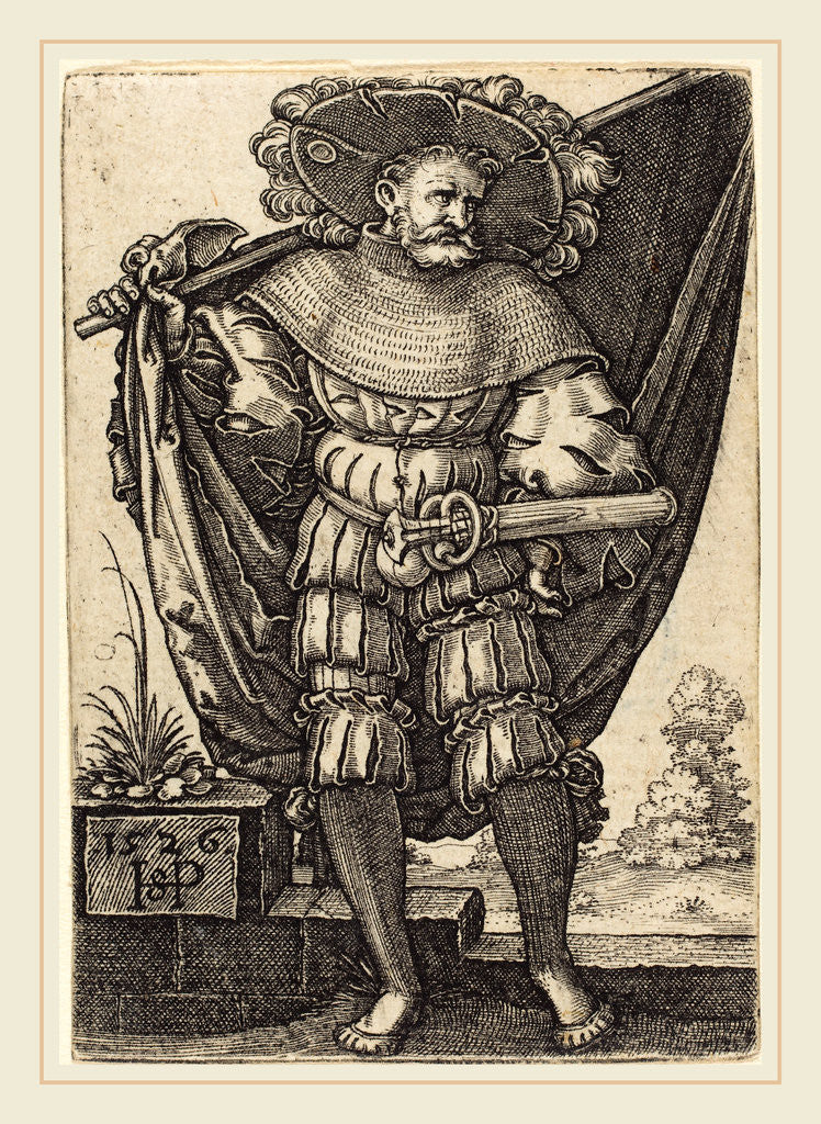 Detail of Standard Bearer, 1526 by Sebald Beham