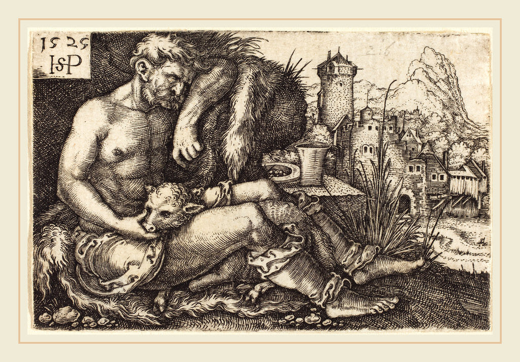 Detail of The Shepherd, 1525 by Sebald Beham