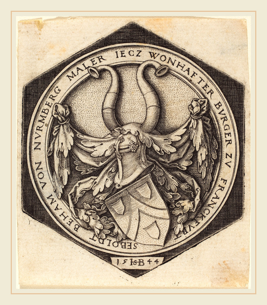 Detail of Coat of Arms of H.S. Beham, 1544 by Sebald Beham