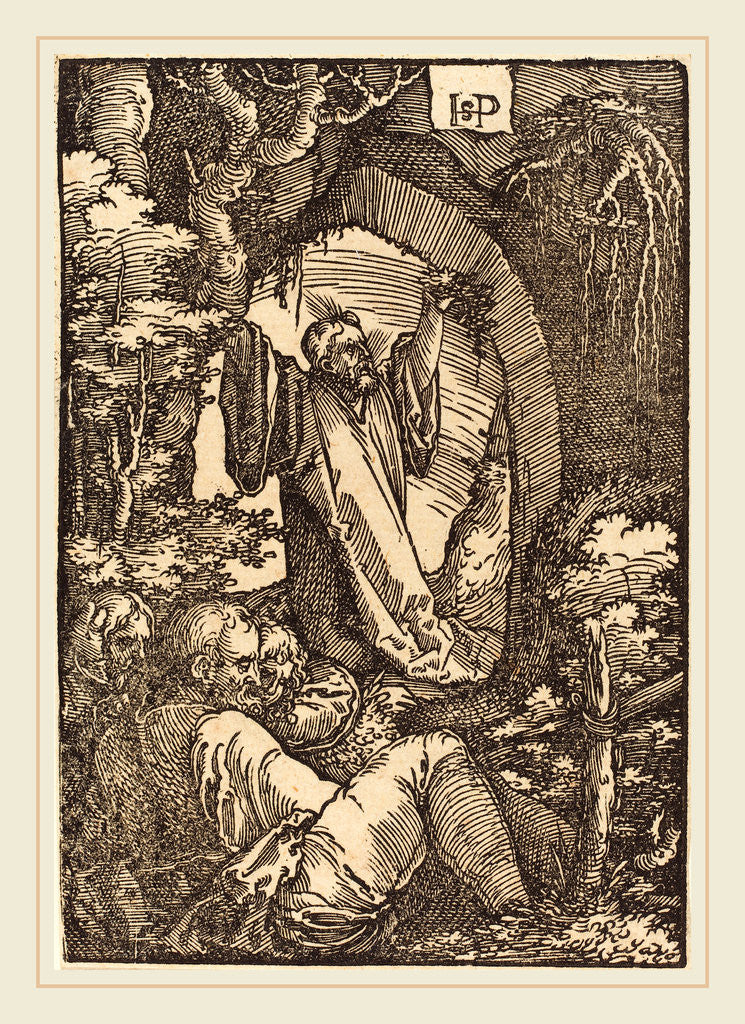 Detail of Christ on the Mount of Olives by Sebald Beham