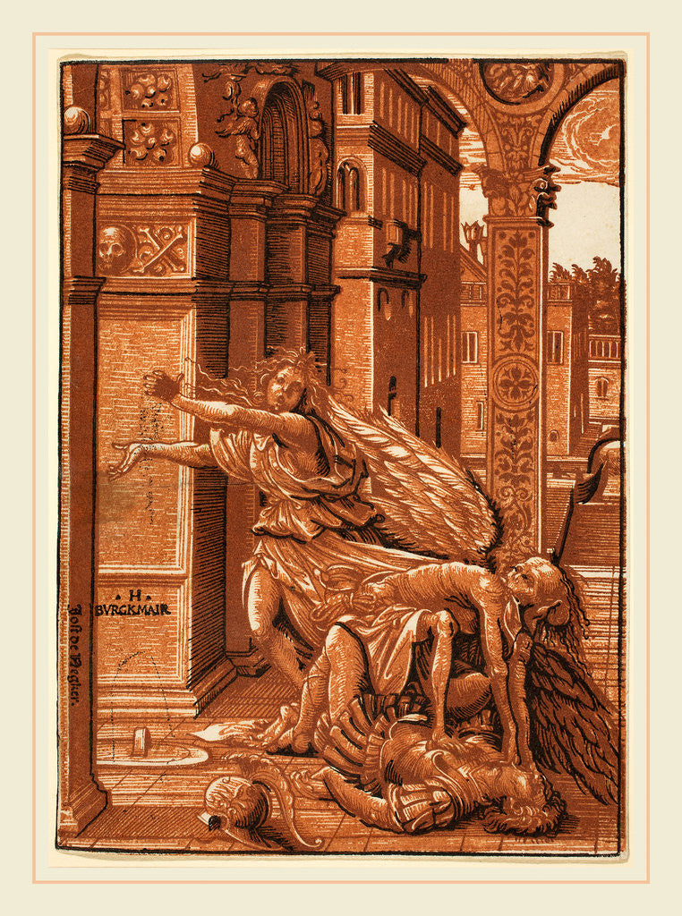 Detail of The Lovers Surprised by Death by Hans Burgkmair I