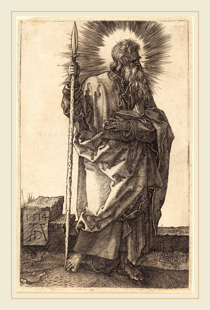 Detail of Saint Thomas, 1514 by Albrecht Dürer