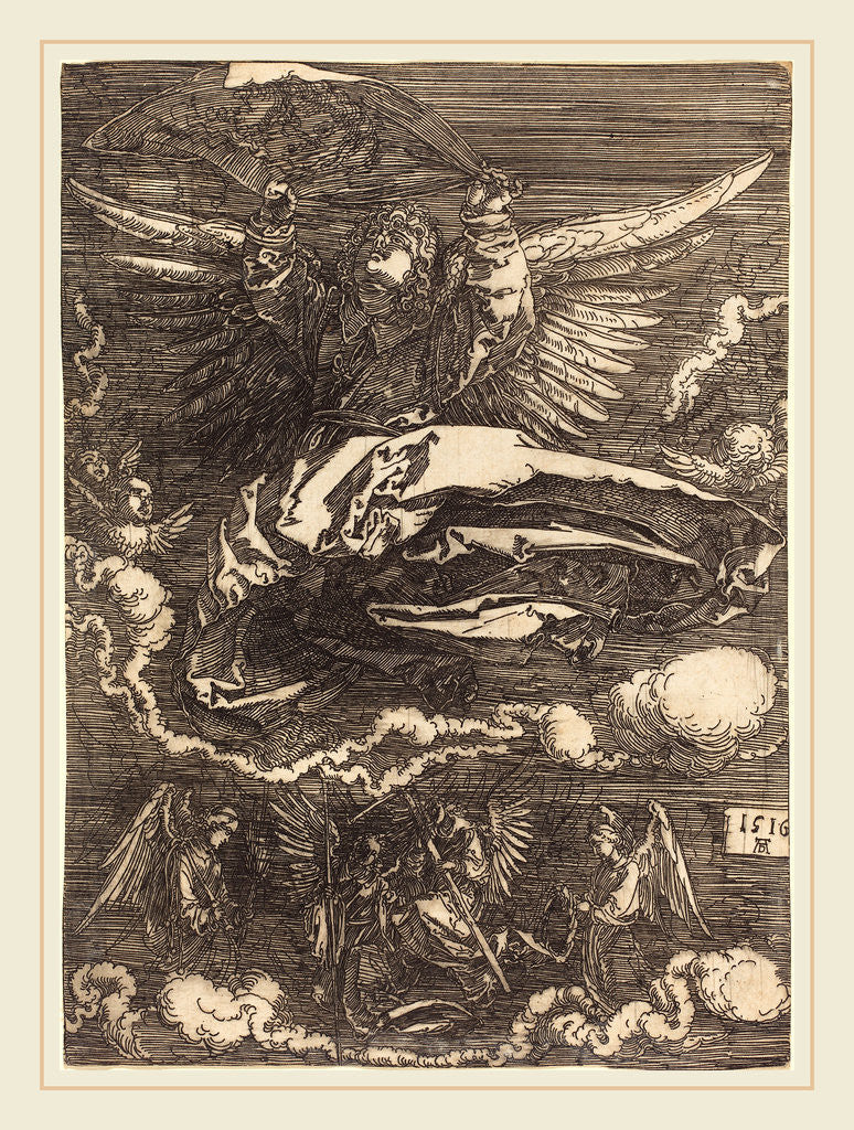 Detail of The Sudarium Held by One Angel, 1516 by Albrecht Dürer