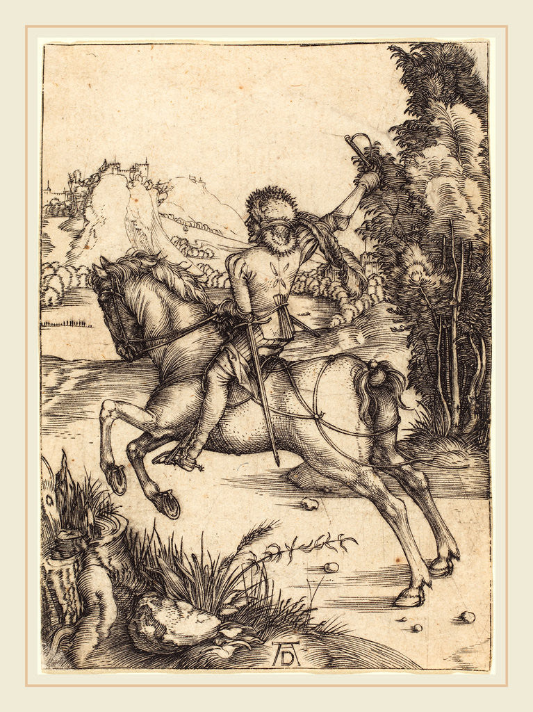 Detail of The Little Courier, c. 1496 by Albrecht Dürer