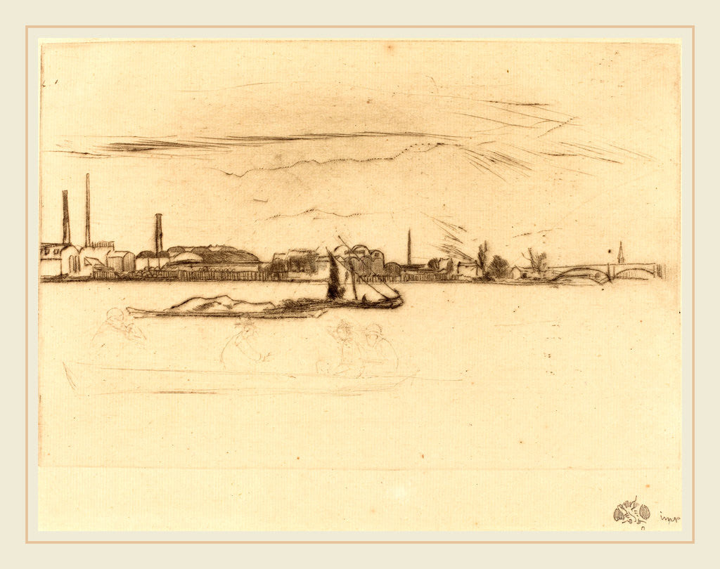 Detail of Price's Candle-Works, c. 1875 by James McNeill Whistler