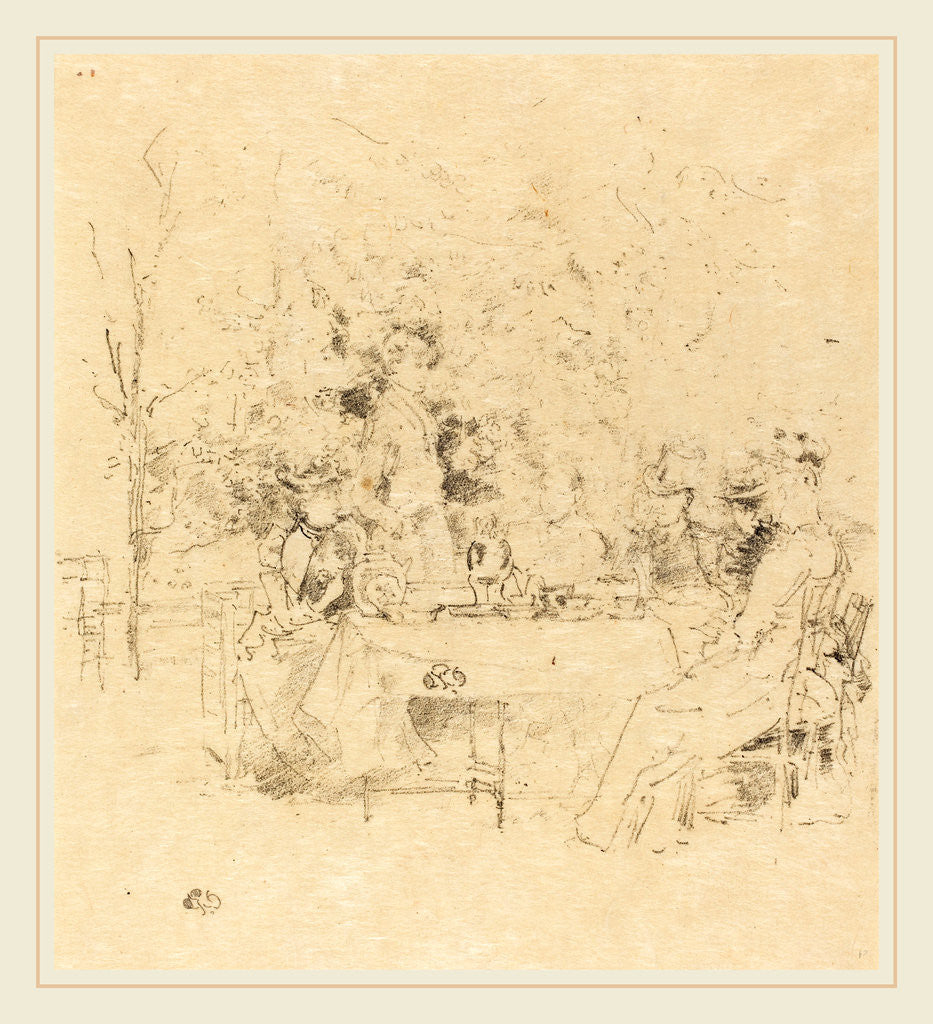 Detail of The Garden, 1891 by James McNeill Whistler