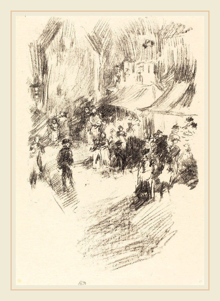 Detail of The Fair, 1895 by James McNeill Whistler