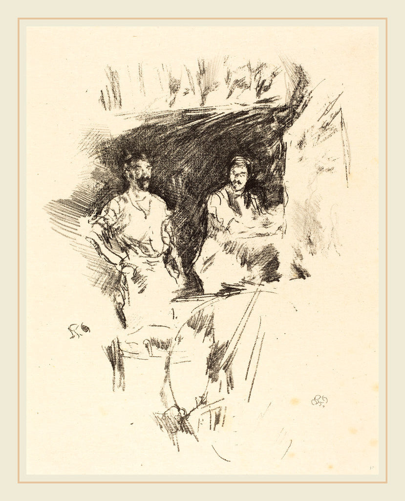 Detail of The Brothers, 1895 by James McNeill Whistler