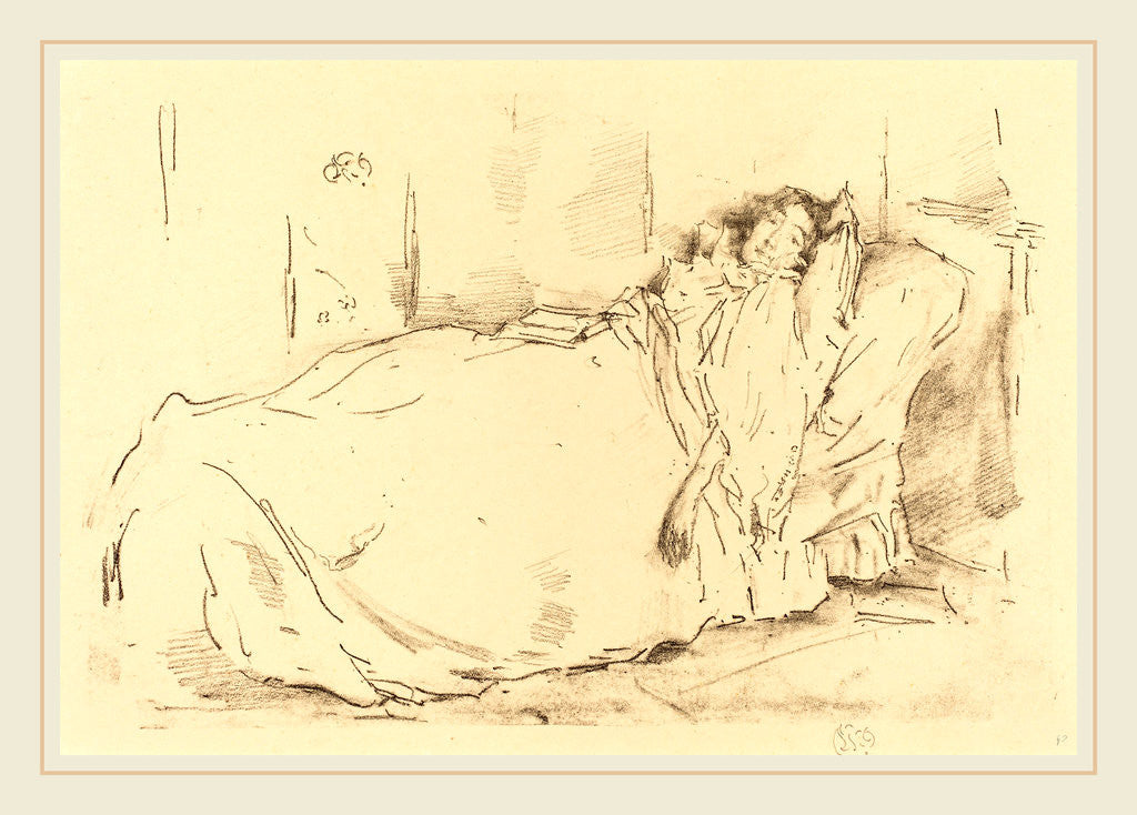 Detail of The Siesta, 1896 by James McNeill Whistler