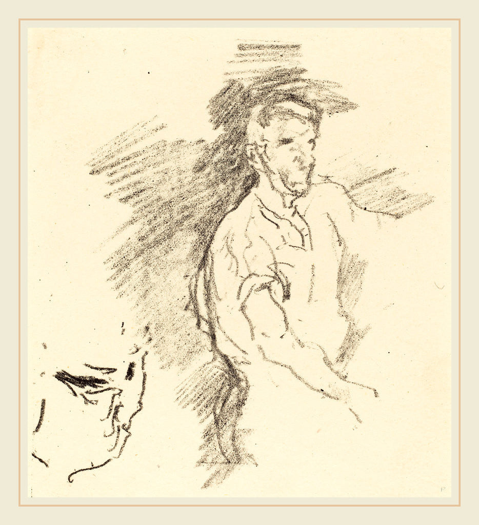 Detail of Sketch of a Blacksmith, 1895 by James McNeill Whistler