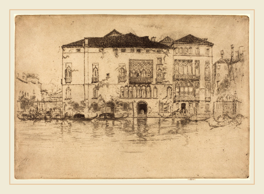 Detail of The Palaces, 1880 by James McNeill Whistler