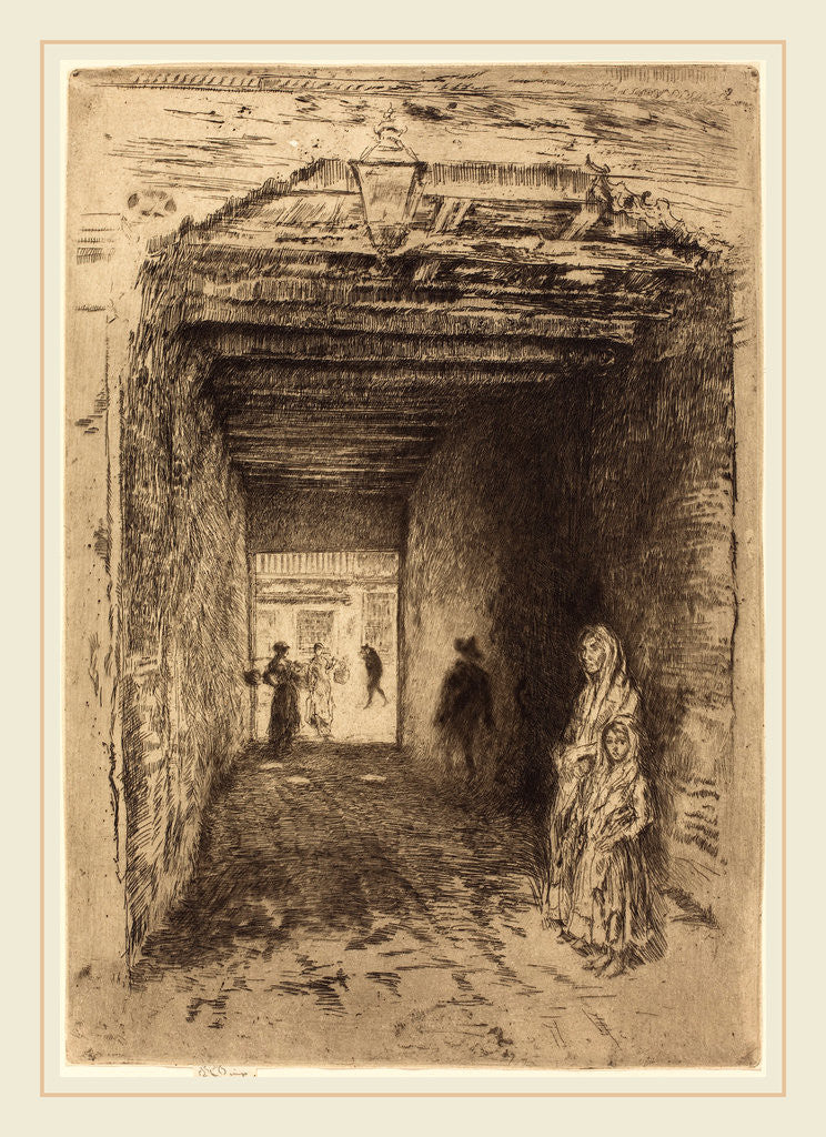 Detail of The Beggars by James McNeill Whistler