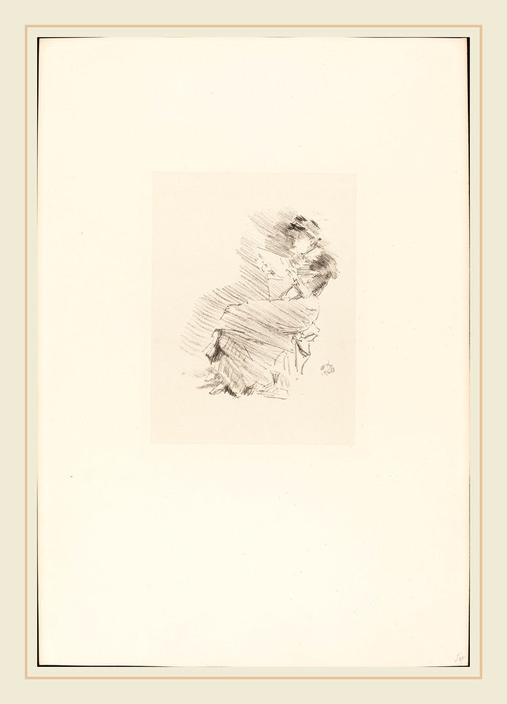 Detail of Reading, 1879 by James McNeill Whistler