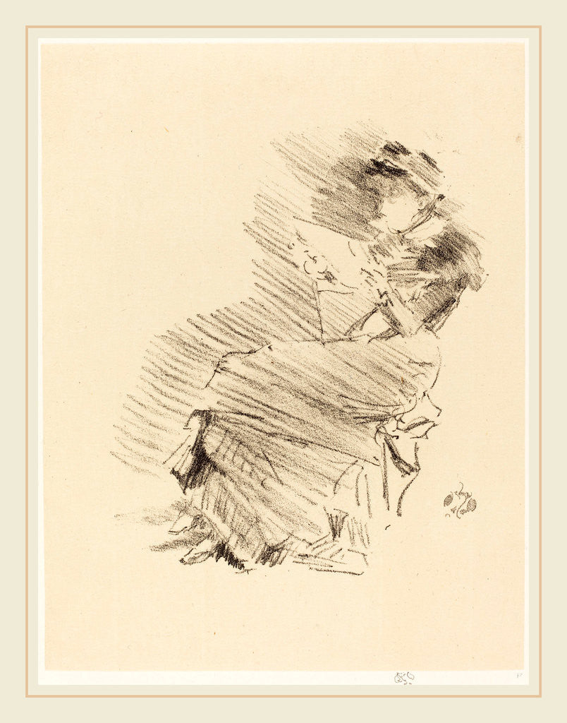 Detail of Reading, 1879 by James McNeill Whistler