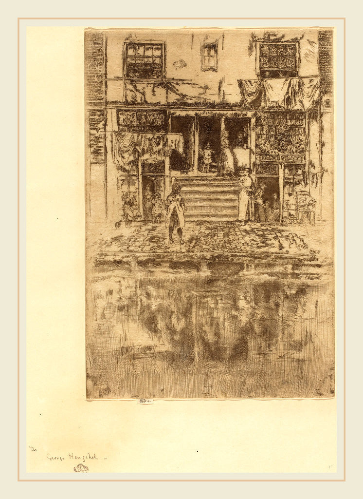 Detail of Steps, Amsterdam, 1889 by James McNeill Whistler