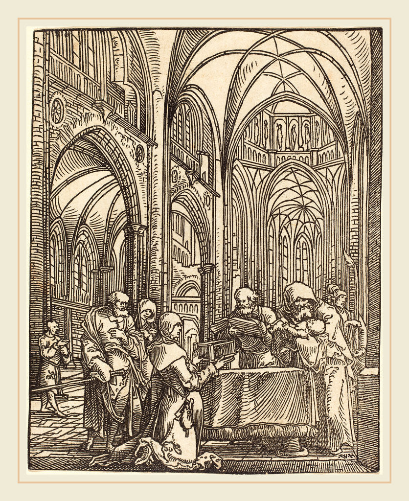 Detail of The Presentation in the Temple by Wolf Huber