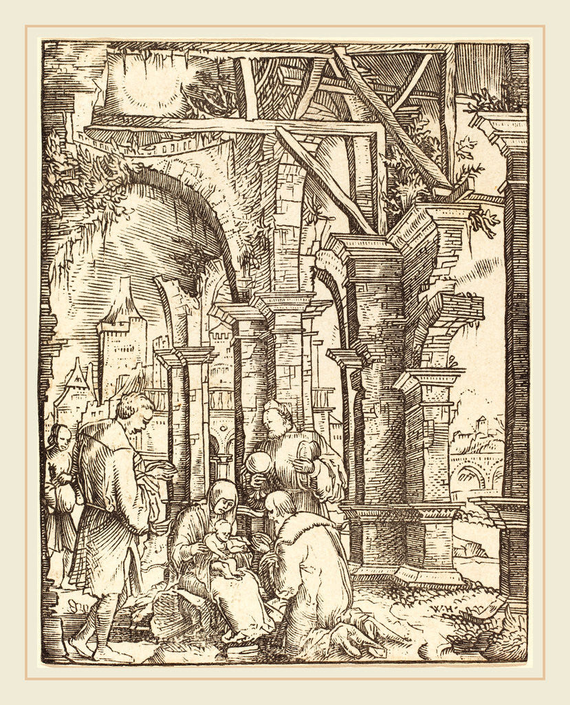 Detail of The Adoration of the Magi by Wolf Huber