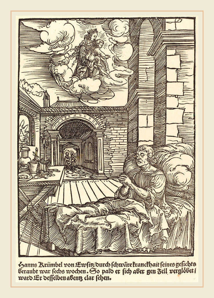 Detail of Hanns Krumbel von Ewsitz, c. 1503 by Master of the Miracles of Mariazell
