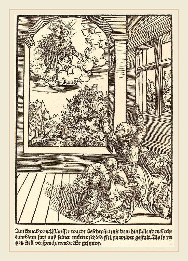 Detail of Ain khnab von Mansee wardt, c. 1503 by Master of the Miracles of Mariazell