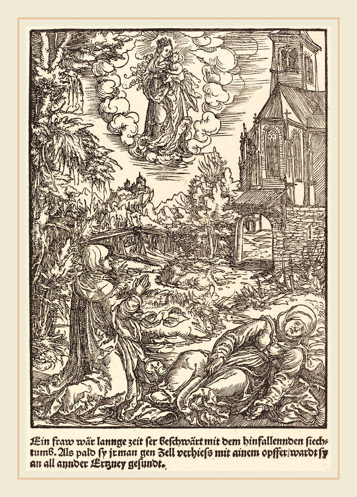Detail of Ein Frau war lannge Zeit, c. 1503 by Master of the Miracles of Mariazell
