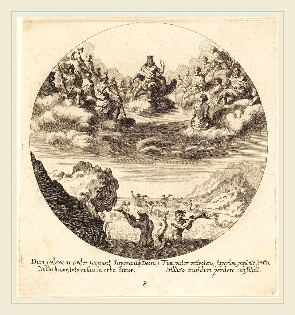 Detail of Jove and the Gods, 1665 by Georg Andreas Wolfgang the Elder