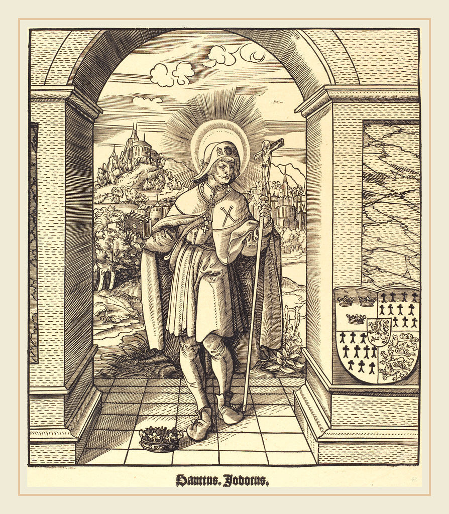 Detail of Saint Jodocus by Leonhard Beck