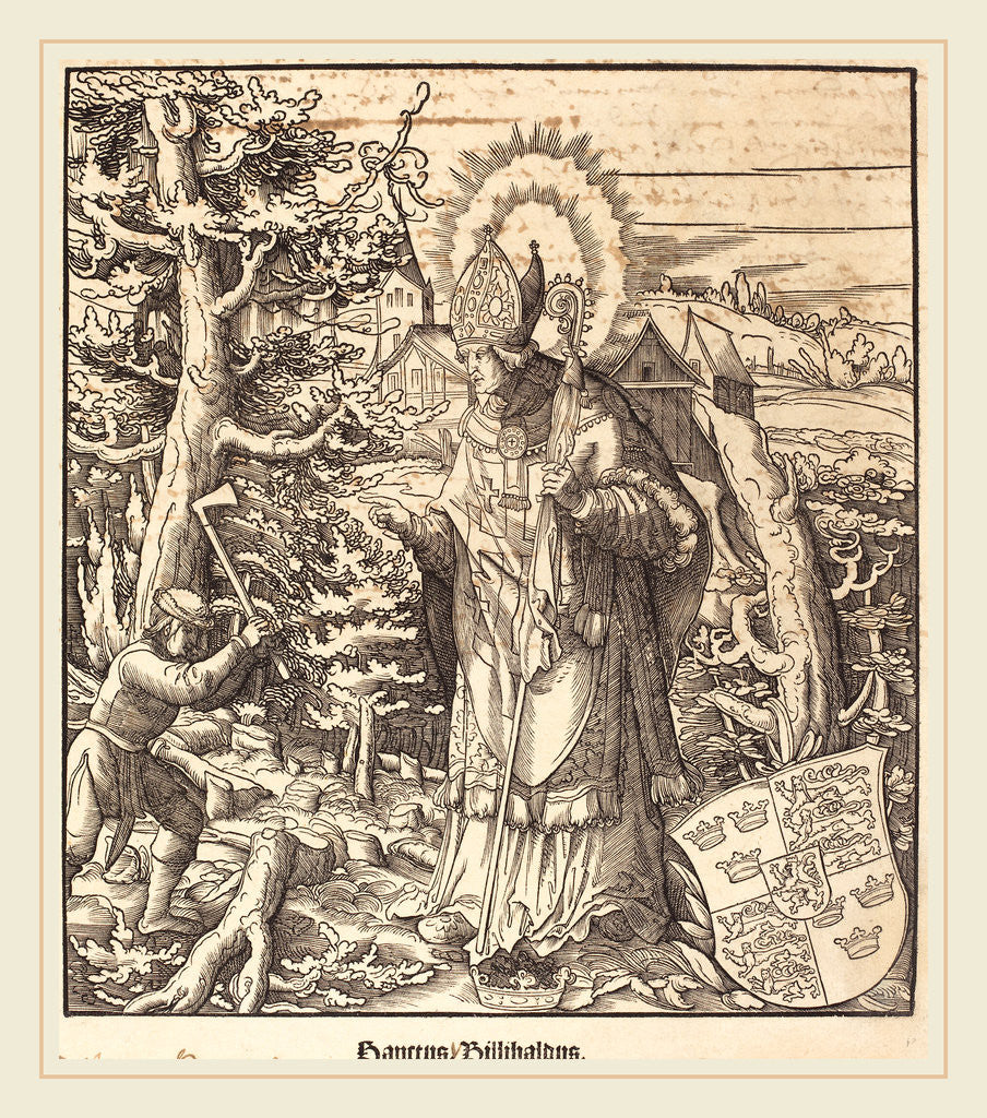 Detail of Saint Willibaldus by Leonhard Beck