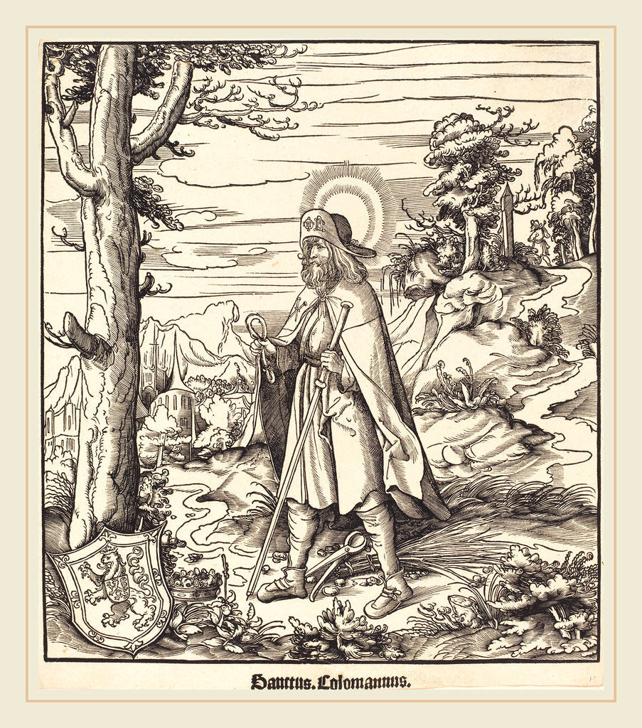 Detail of Saint Colomannus by Leonhard Beck