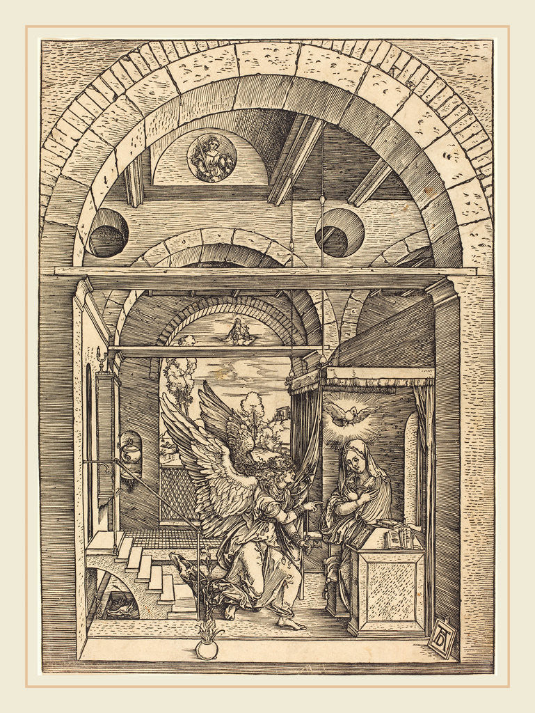 Detail of The Annunciation by Albrecht Dürer