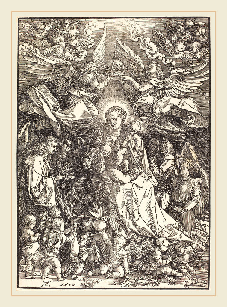 Detail of The Virgin Surrounded by Many Angels, 1518 by Albrecht Dürer