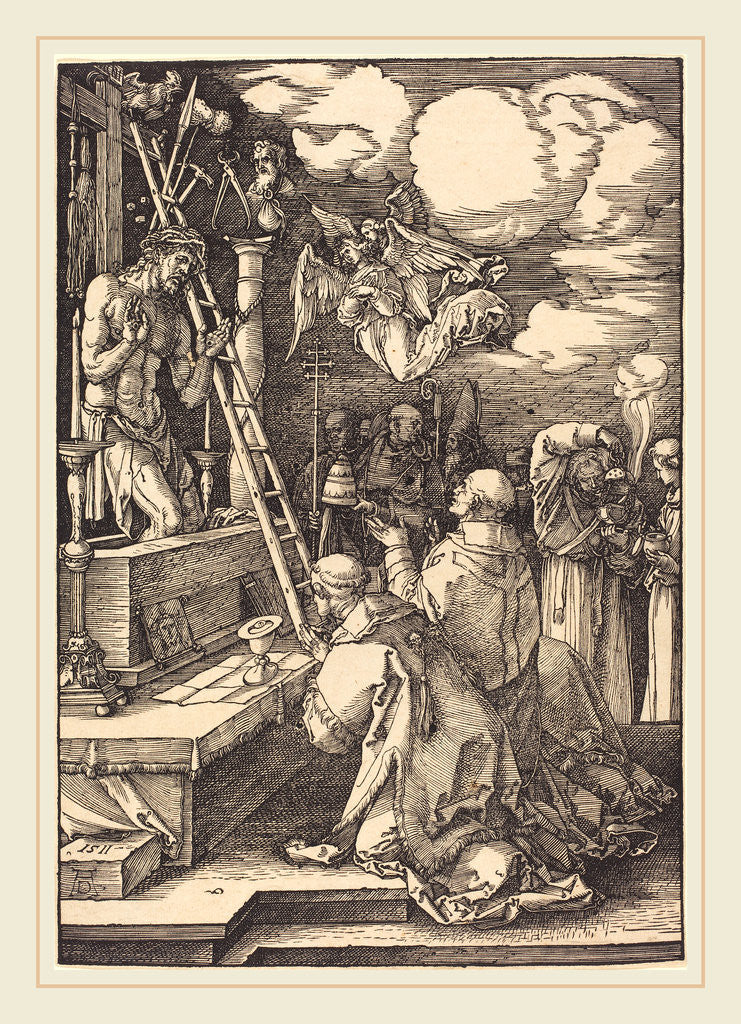 Detail of The Mass of Saint Gregory, 1511 by Albrecht Dürer
