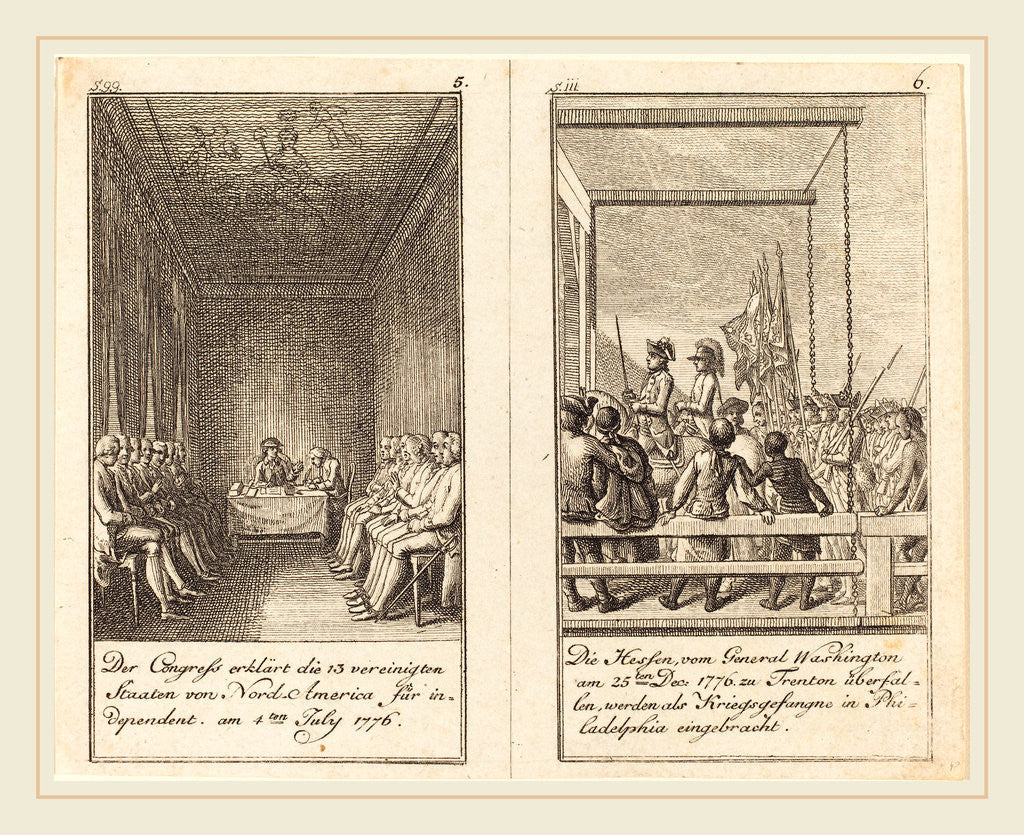 Detail of The History of the United States by Daniel Nikolaus Chodowiecki