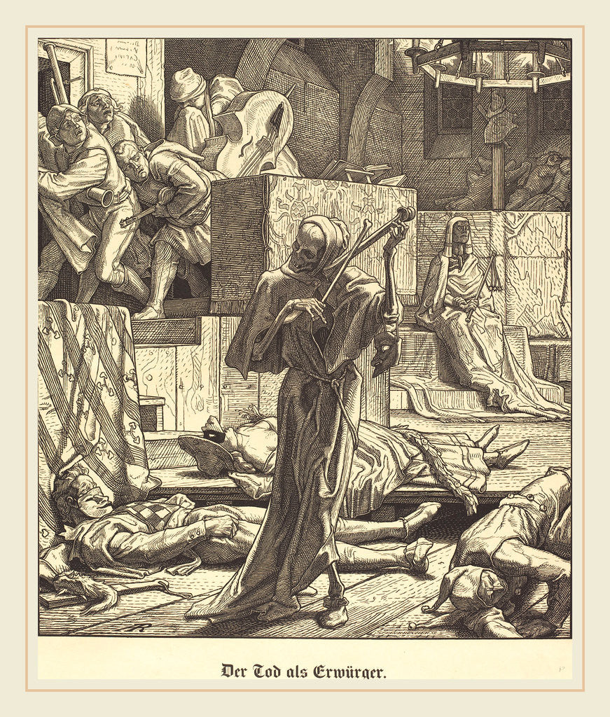 Detail of Der Tod als Erwurger, 1851 by Alfred Rethel