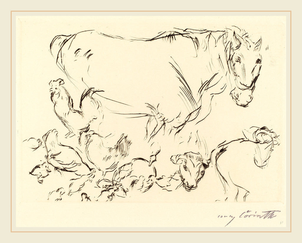 Detail of Animal Studies by Lovis Corinth