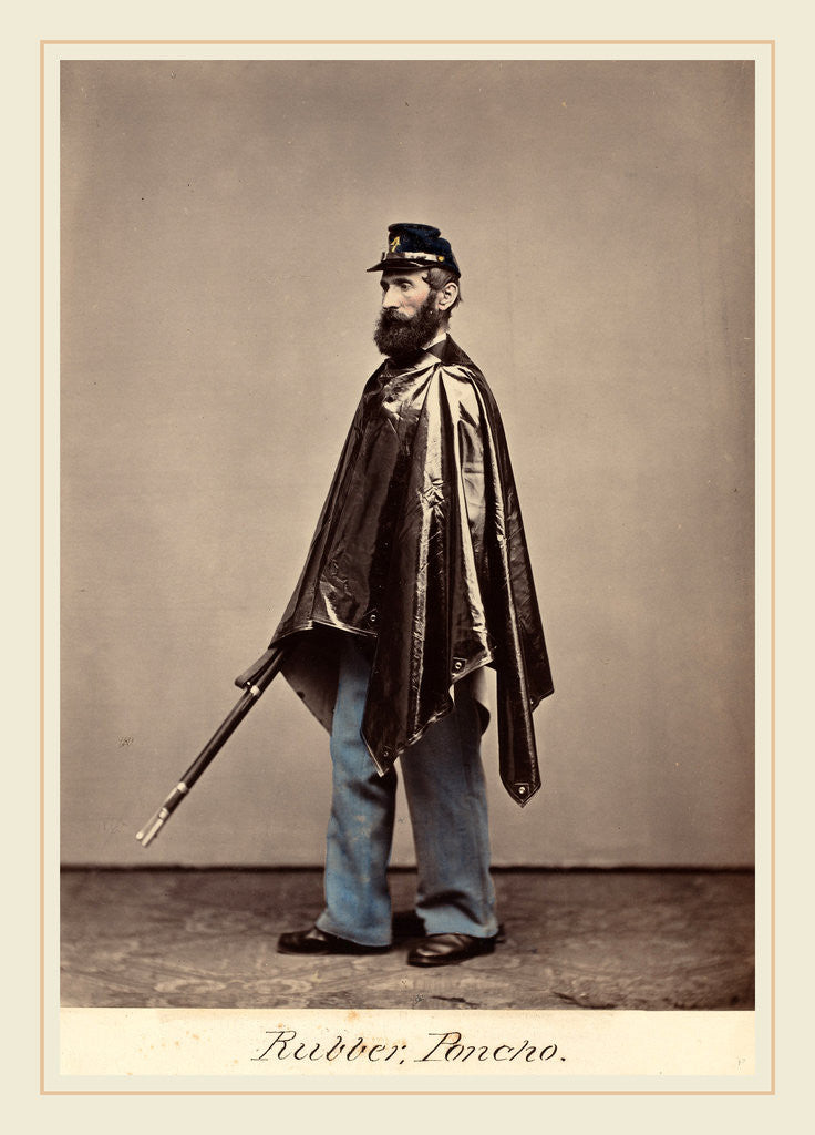 Detail of Rubber Poncho, c. 1864 by O.H. Willard's Galleries