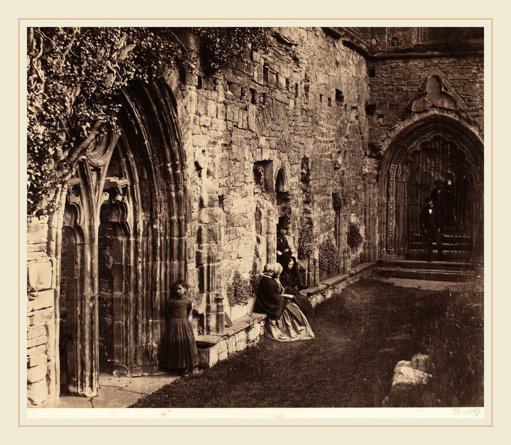 Detail of The Cloisters, Tintern Abbey, 1854 by Roger Fenton