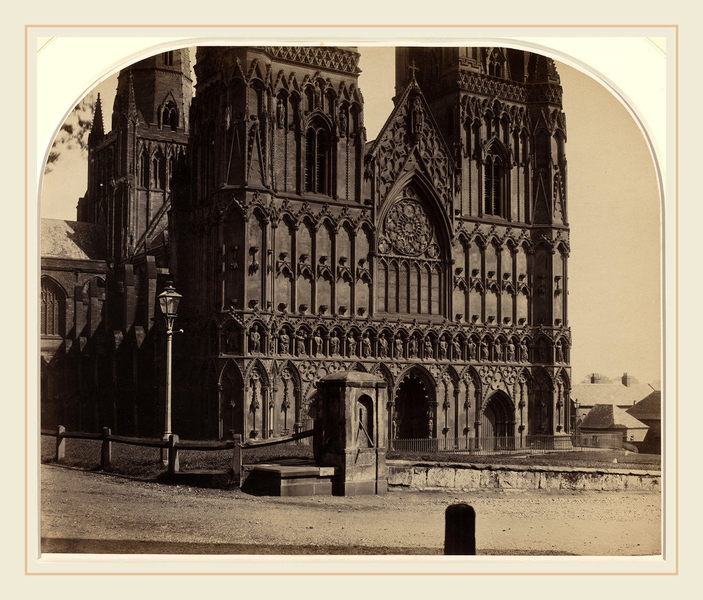 Detail of Lichfield Cathedral from the North-west, 1858 by Roger Fenton