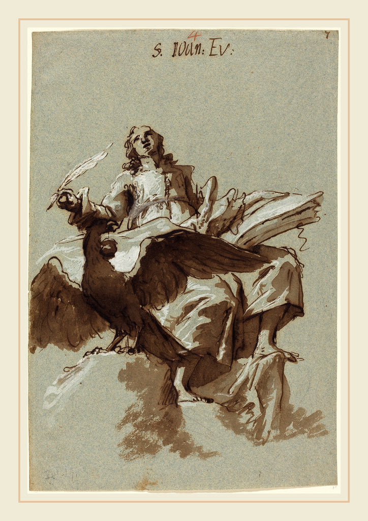 Detail of Saint John the Evangelist, c. 1753 by Georg Anton Urlaub