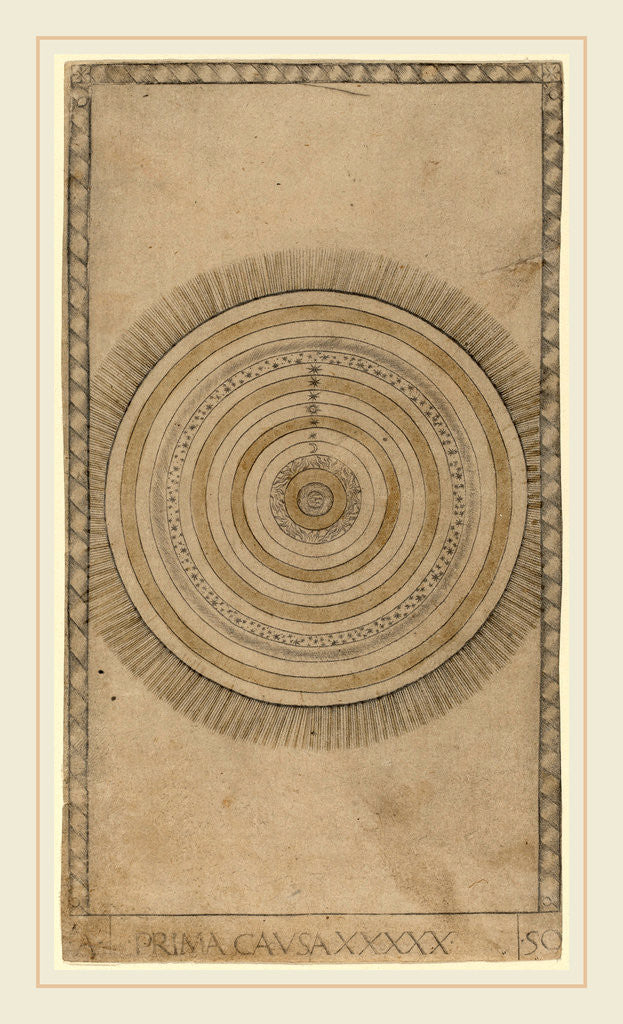 Detail of Prima Causa, c. 1465 by Master of the E-Series Tarocchi