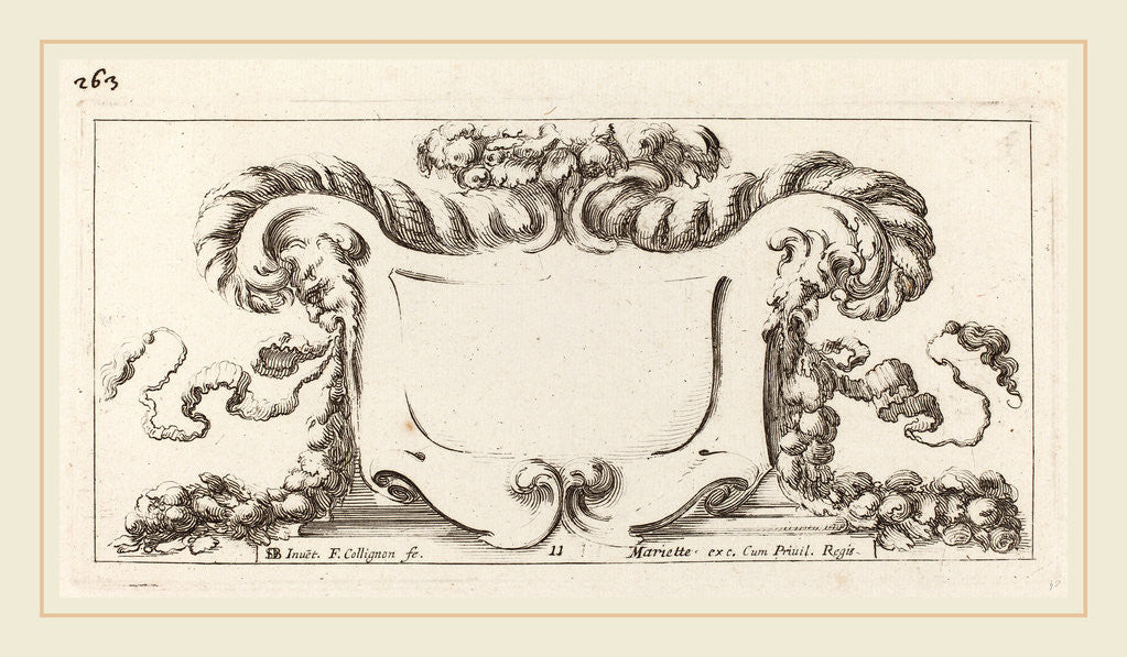 Detail of Cartouche, probably 1646 by François Collignon