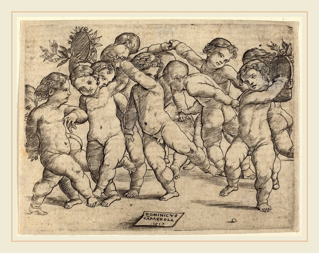 Detail of Twelve Children Dancing, 1517 by Domenico Campagnola